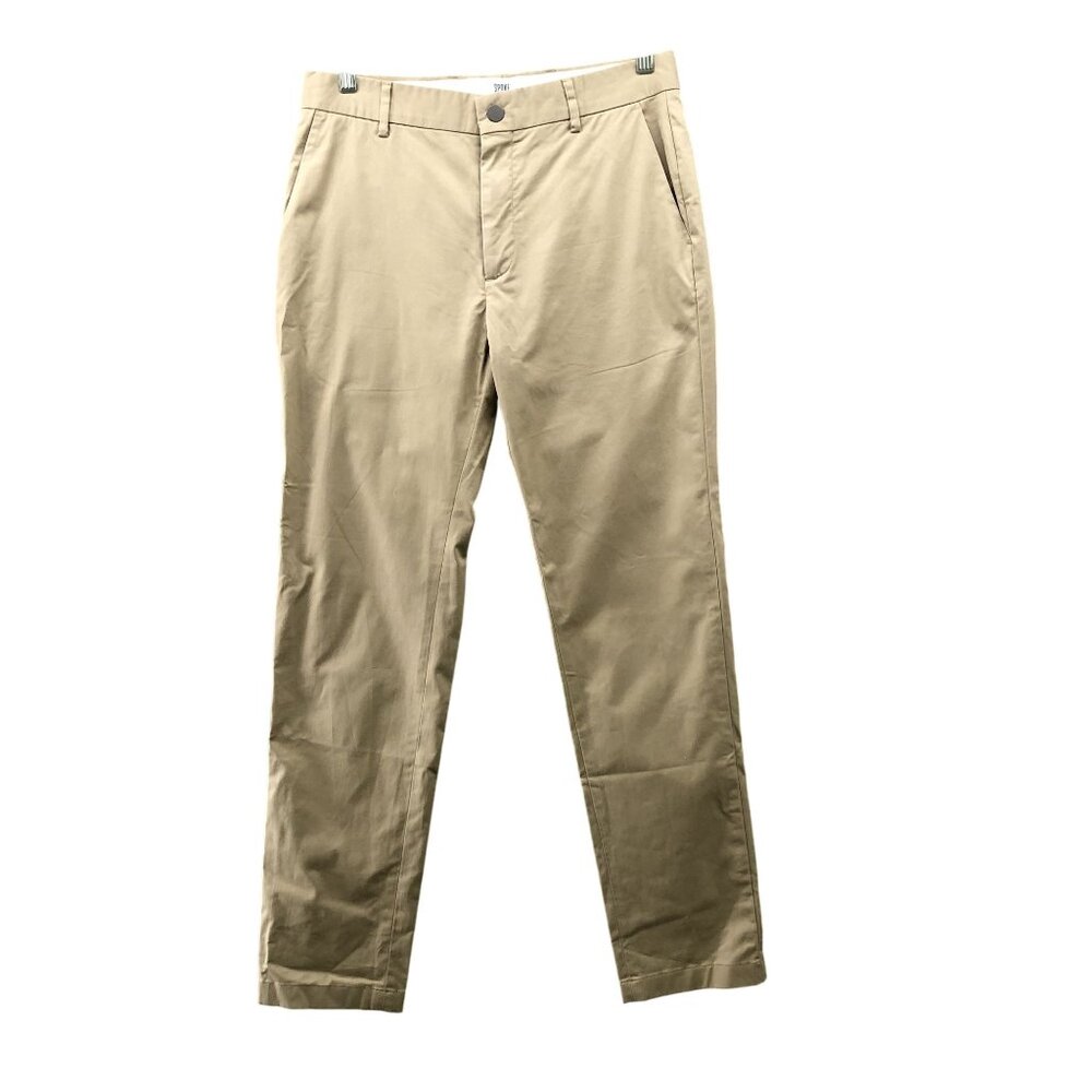 SPOKE London Sharps Build A‎ Chino Pants Mens 31x31 Khaki Beige Slim Stretch